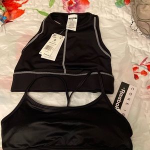 2 sport bras new reebok size S